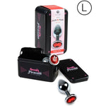 Plug metálico L con brillante rojo - Secret Play - Joyas Anales (2)
