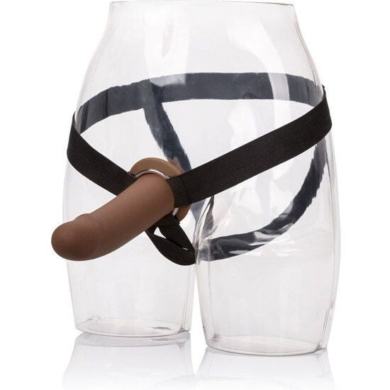 Arnés con dildo hueco Marrón 0