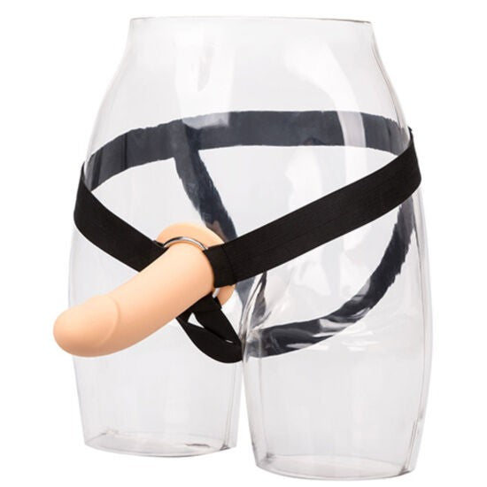 Arnés con dildo hueco Natural - CaliforniaExotic - Arneses con pene o dildo Strap-On