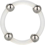 Anilla de Silicona con Bolas de Acero Talla L - CaliforniaExotic - Anillo vibrador para el pene (con y sin vibración)