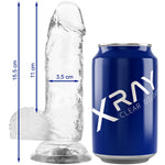 Dildo 008 Transparente 15.5 cm - XRay - Dildos o Consoladores (2)