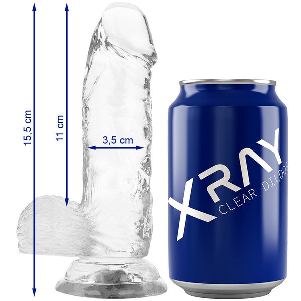 Dildo 008 Transparente 15.5 cm