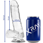 Dildo 007 Transparente 18.5 cm - XRay - Dildos o Consoladores (3)