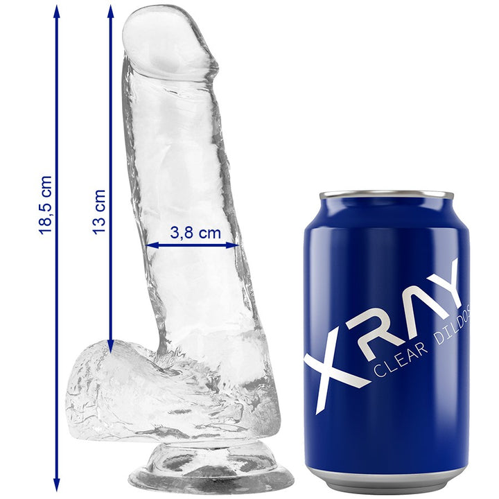 Dildo 007 Transparente 18.5 cm - XRay - Dildos o Consoladores (3)