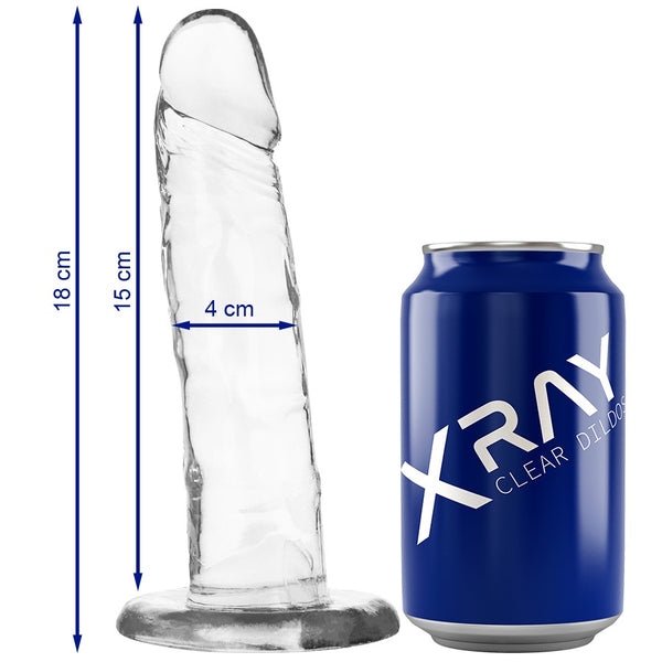 Dildo 009 Transparente 18 cm
