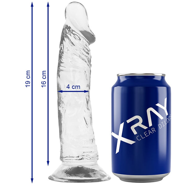 Dildo 001 Transparente 19 cm