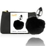 Plug anal metal con cola L 2.8 cm 0
