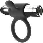Silver Cameron - Black Silver - Anillo vibrador para el pene (con y sin vibración)