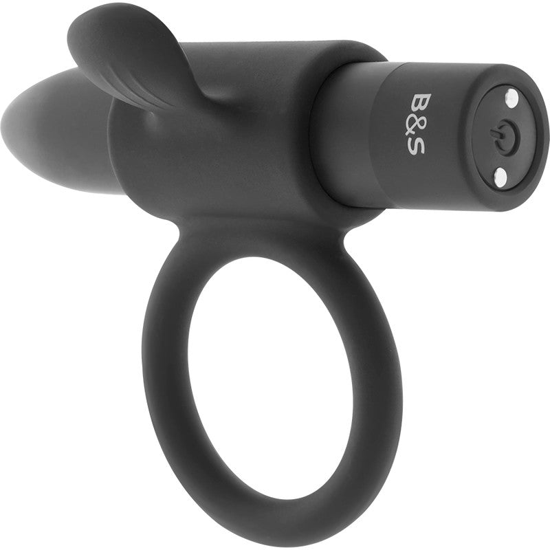 Black Cameron - Black Silver - Anillo vibrador para el pene (con y sin vibración)