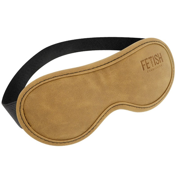 Antifaz Cuero Vegano Dorado - FetishSubmissive - Máscaras sexuales y capuchas