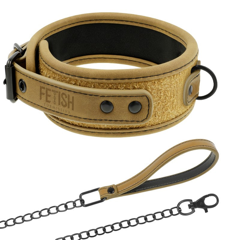 Collar con agarradera dorado - FetishSubmissive - Kits para BDSM