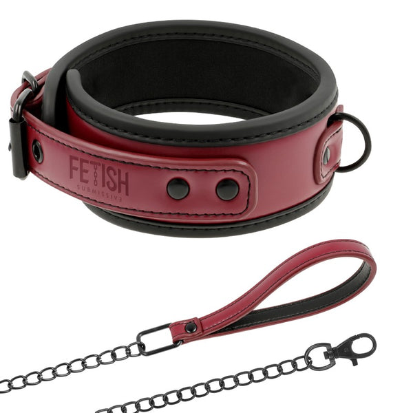 Collar con agarradera Rojo - FetishSubmissive - Kits para BDSM
