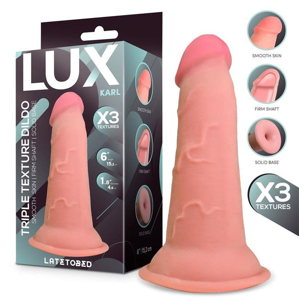 Karl Dildo Triple Densidad 15 cm - LUX - Dildos o Consoladores
