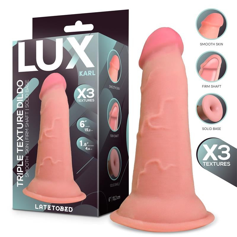 Karl Dildo Triple Densidad 15 cm - LUX - Dildos o Consoladores