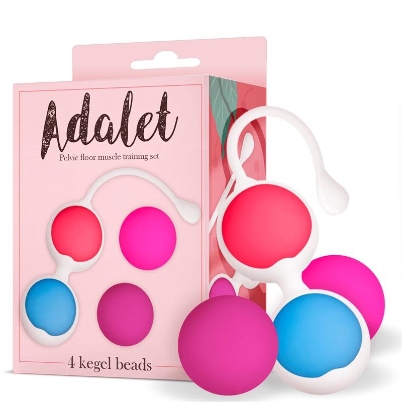 Kit 4 Bolas Kegel Silicona - Adalet - Bolas Chinas