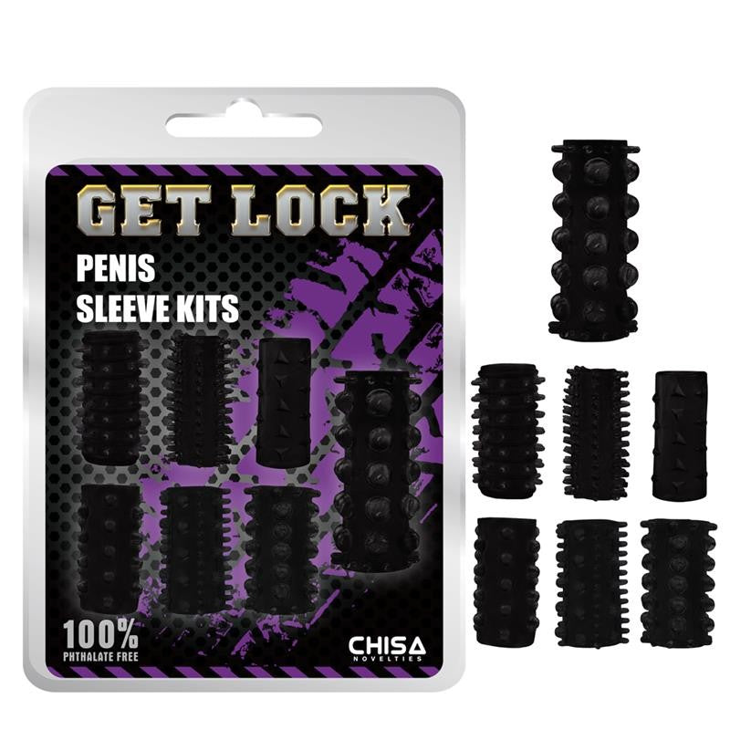 Kit de Fundas para el Pene Negro - Chisa - Fundas para el pene