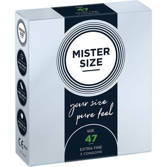 Mister Size Talla 47 caja 3 uds extrafino - Mister Size - Comprar preservativos o condones