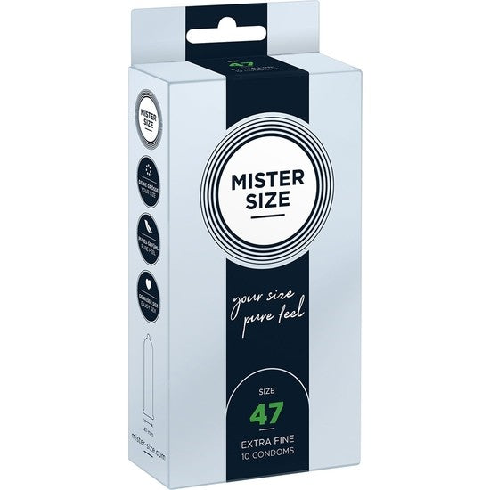 Mister Size Talla 47 Caja 10 uds extrafino - Mister Size - Comprar preservativos o condones