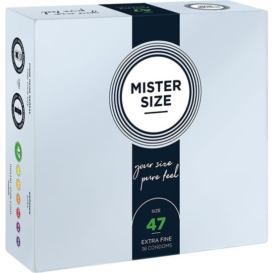 Mister Size Talla 47 caja 36 uds extrafino - Mister Size - Comprar preservativos o condones