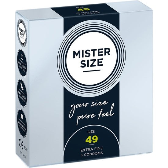 Mister Size Talla 49 Caja 3 uds - Mister Size - Comprar preservativos o condones