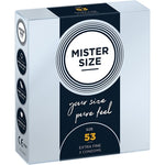 Mister size Talla 53 Caja 3 uds - Mister Size - Comprar preservativos o condones