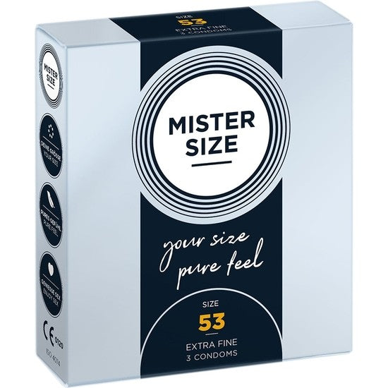 Mister size Talla 53 Caja 3 uds - Mister Size - Comprar preservativos o condones