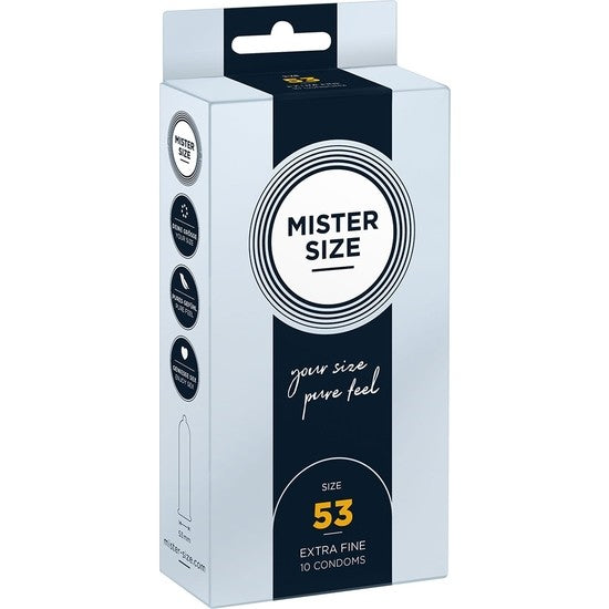 Mister Size Talla 53 Caja 10 uds - Mister Size - Comprar preservativos o condones