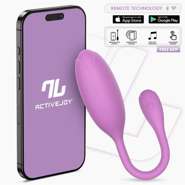 Logan Huevo Vibrador con APP Diseño Lila - Intoyou App Series - Vibradores