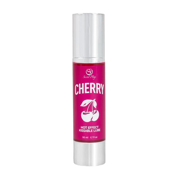 Lubricante 2 en 1 Efecto Calor Cereza - Secret Play - Lubricantes sexuales