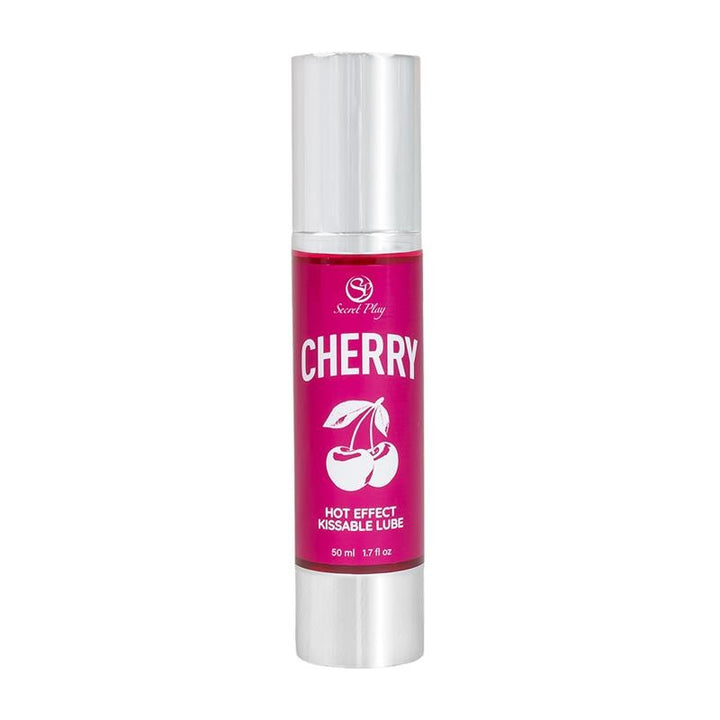 Lubricante 2 en 1 Efecto Calor Cereza - Secret Play - Lubricantes sexuales