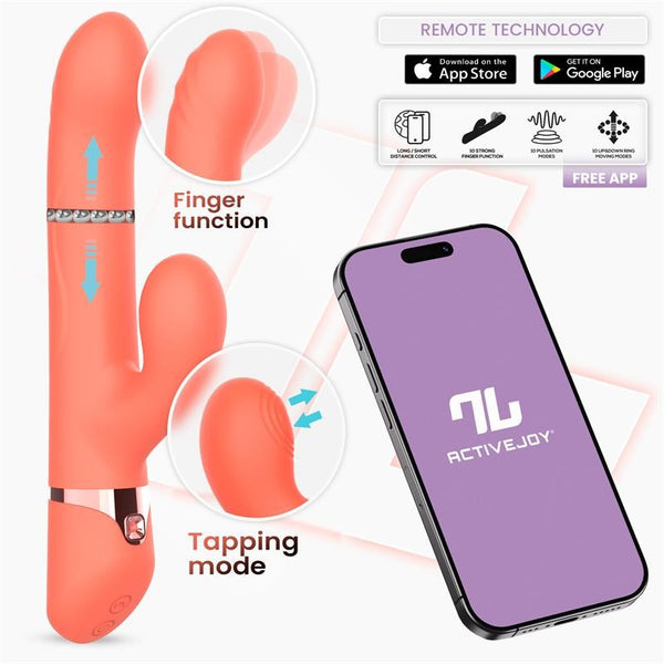 Mindy Vibrador con Perlas, Finger y Pulsación con APP 0