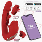 Mouty Vibrador con Mordisqueo y Flipping con App - Intoyou App Series - Vibradores