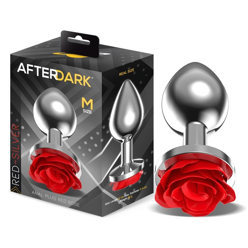 Plug de Metal Rosa Eterna Talla M - AfterDark - Plugs anales