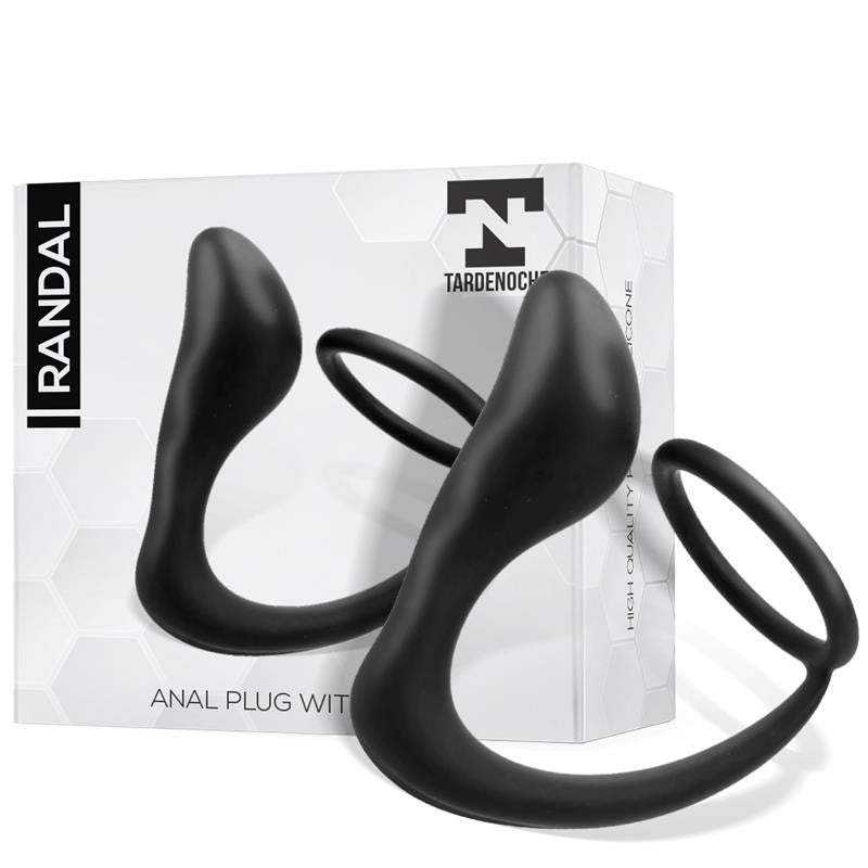 Plug Anal con Anillo para el Pene Randal - Tardenoche - Anillo vibrador para el pene (con y sin vibración) (2)