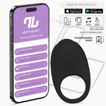 Anillo Vibrador Ringo con APP Negro - Intoyou App Series - Anillo vibrador para el pene (con y sin vibración)