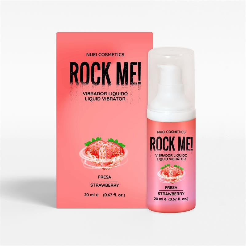 Vibrador Líquido Rock Me! Fresa 20 ml - Nuei - Estimulantes sexuales