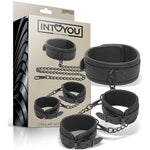Set de Collar y Esposas para Muñecas Cuero Vegano 0