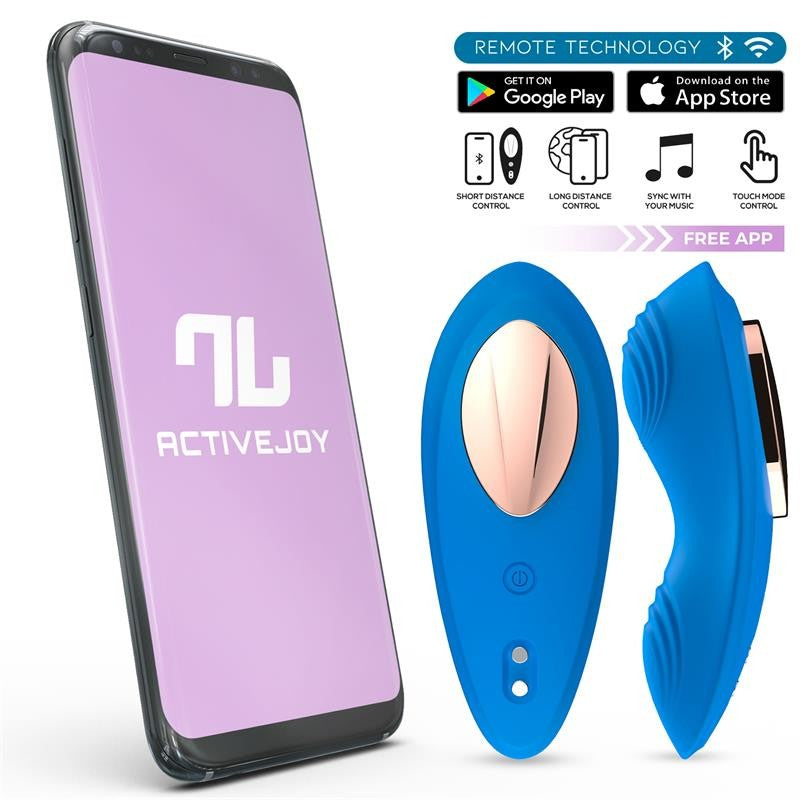 Vibrador de Braguita con APP Azul - Intoyou App Series - Vibradores para braguita a control remoto