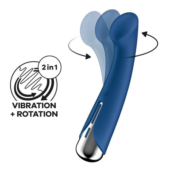 Spinning G-Spot 1 Vibrador y Rotador Azul - Satisfyer - Vibradores