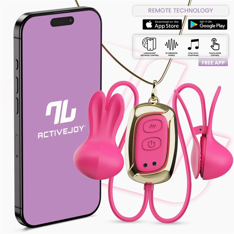 Tickly Pinzas para Pezones con Vibración - Intoyou App Series - Kits para BDSM