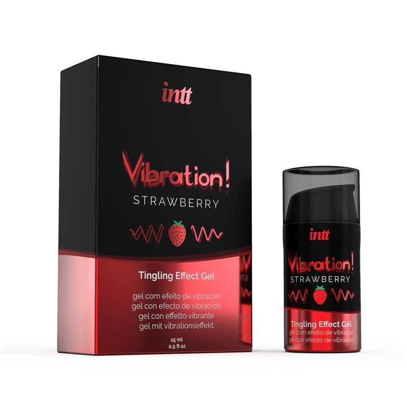 Vibrador Líquido Fresa 15 ml - Intt - Estimulantes sexuales