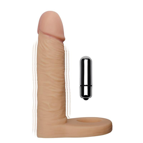 Dildo Anal Vibrador con Anilla para Pene