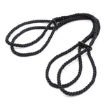 Esposas negro algodon 100% - Darkness - Esposas para BDSM