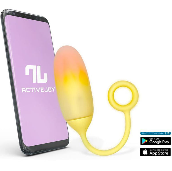 Huevo vibrador Intoyou con APP Amarillo - Intoyou App Series - Vibradores