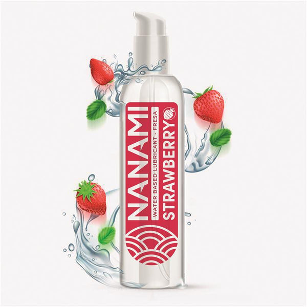 Lubricante base de agua Fresa 150 ml - Nanami - Lubricantes sexuales