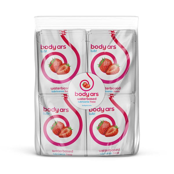 Monodosis Lubricante Fresa 100 x 4ml - BodyArs - Lubricantes sexuales