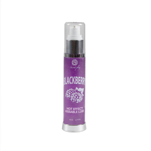 Lubricante 2 en 1 efecto calor sabor mora - Secret Play - Lubricantes sexuales