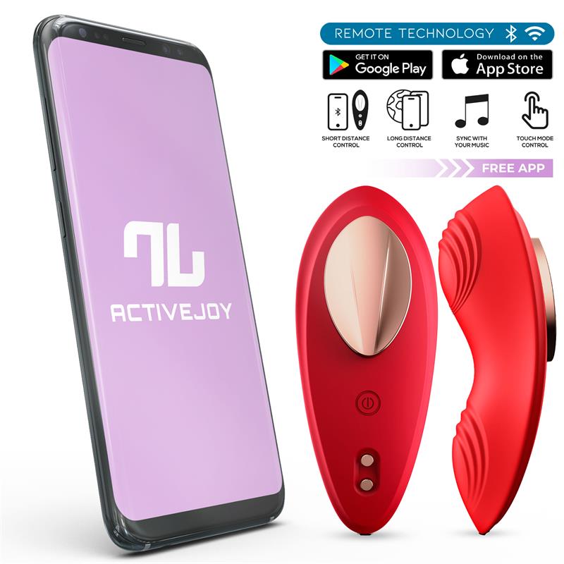 Vibrador de Braguita con APP Rojo - Intoyou App Series - Vibradores para braguita a control remoto