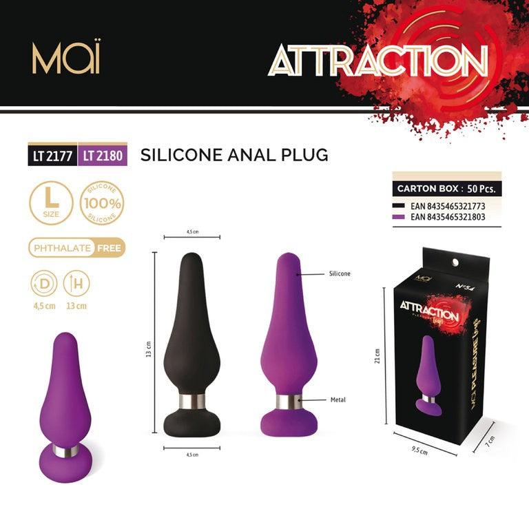 Mai nº54 Plug Silicona L Mai Lila 13 cm - Mai - Plugs anales (2)
