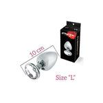 Mai nº74 Plug metálico con brillo plata L - Mai - Plugs anales (3)